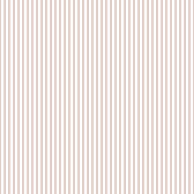 Behang - Smalle Strepen - Lichtroze Wit - Babykamer Meisje - Kinderkamer - Vliesbehang - 0,53 x 10,05 M - Happy
