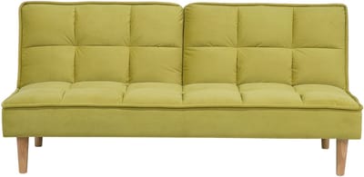 SILJAN - Slaapbank 3-zits - Olijfgroen - Polyester