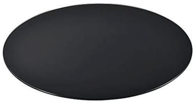 Zwarte Glasplaat 6 mm Rond Ø30 cm - ESG Veiligheidsglas voor Tafel en Haard