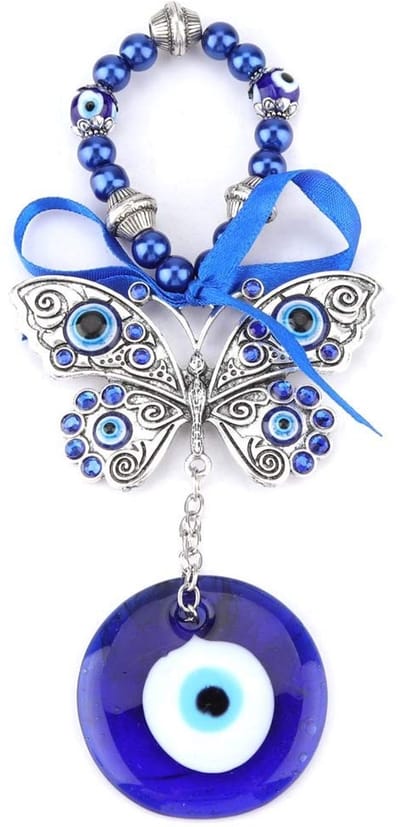 Dailygoods- Ornamenten Turkse Oogsleutelhanger - Hangende Decoratie - Boze Oogbescherming - Geluk Brengen - Handgemaakt - Hoogwaardig Materiaal - Muurdecoratie