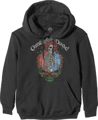 Grateful Dead - Floral Stealie Hoodie/trui - S - Zwart