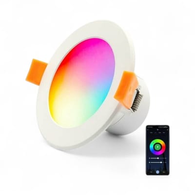Wifi Inbouwspot | Inbouwspot | Wifi | App bediening | Eenvoudige installatie | RGB wittonen | Tuya Smartlife | Google Alexa | RGBCW