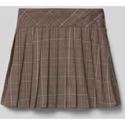 Minirok met viscose in geplooide look