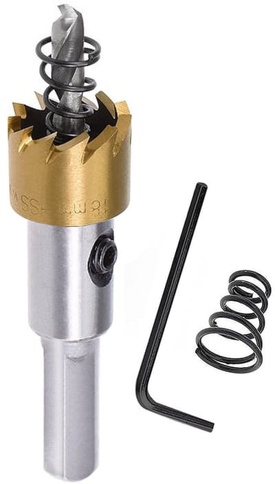 Dailygoods- Gatopener 18 mm - Metalen Gatzaag - Hoge Snelheid Boren - Lange Levensduur - Voor Metaal/Hout - Inclusief Inbussleutel