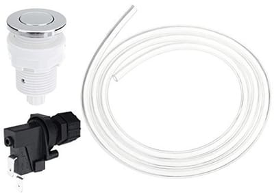 Solidchoice - Dailygoody - Pneumatische Air Switch Kit - Afvalverwijdering - 28 mm - Badkamer - 16A - Voor Badkuip en Afvalverwerker
