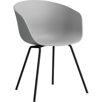 HAY About a Chair AAC 26 - Standaard glijders kunststof - zwart - concrete grey 2.0