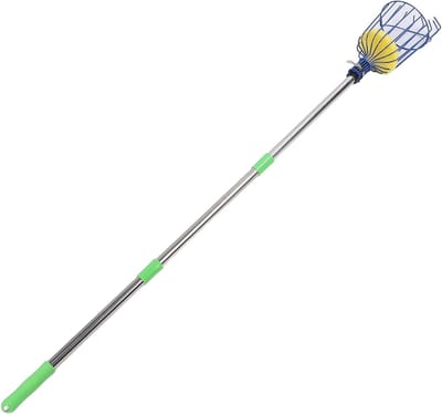 Verstelbare Fruitplukker - Fruitpicker Tool - Fruit Oogsten - Uitschuifbare Paal - Tot 4.2 Meter - Zilver