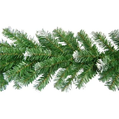 Decoris Slinger Kunstkerst - Bordeaux Met Wit - 270cm