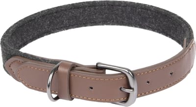Flamingo Yura - Halsband Honden - Halsband Yura Zwart/bruin L 43-53cm 25mm - 1st - 131714 - 1st