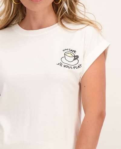 Je m'appelle Dames T-shirt - Wit - Maat XXL