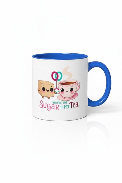 Jij bent de Suiker bij mijn Thee Mok | Romantisch Cadeau Mok | Cute Thee & Suiker Design | Valentijn