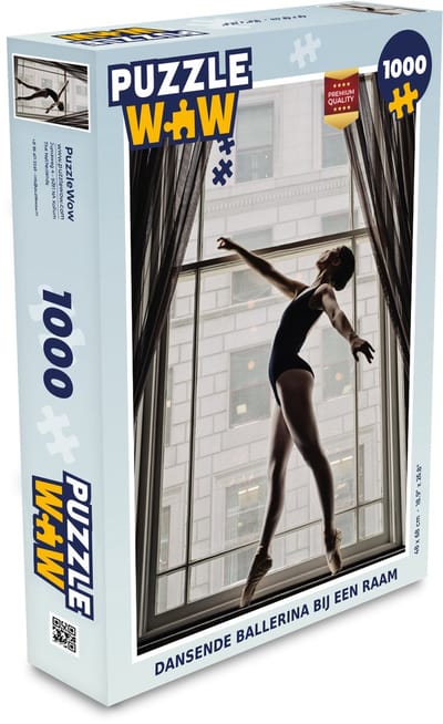 Puzzel Dansende ballerina bij een raam - Legpuzzel - Puzzel 1000 stukjes volwassenen