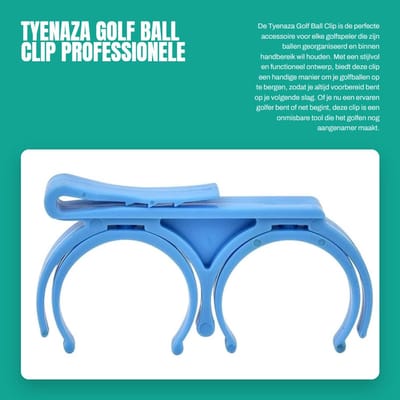 Dailygoods- Golfbalhouder Professionele Clip - Organizer - Accessoire voor Golfer - Voor op de Riem - Lichtgewicht - Duurzaam - Golfaccessoire