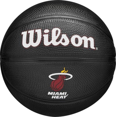 Wilson NBA Team Tribute Mini Miami Heat - basketbal - zwart