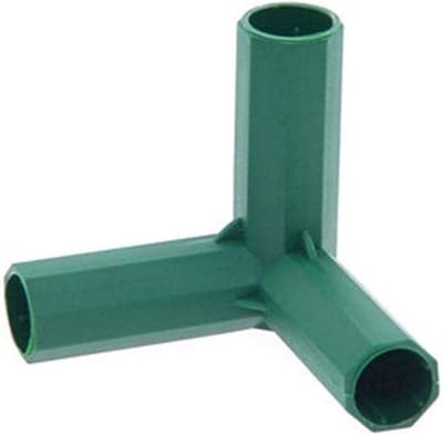 15 Stuks 11 MM Kasframe Connectoren - Kunststof Gecoate Stokken Connector PVC Fitting voor Tuinieren, Frame Bouwen en Ondersteuning van Fruit Netting, Kooien en Rietstaven
