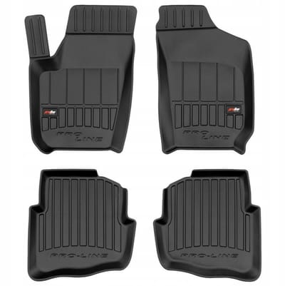 Frogum No.77 - Automatmatten - Geschikt voor Seat Cordoba II 2002-2009 - 3D Pasvorm - Hoge Rand 6cm - TPE Rubber