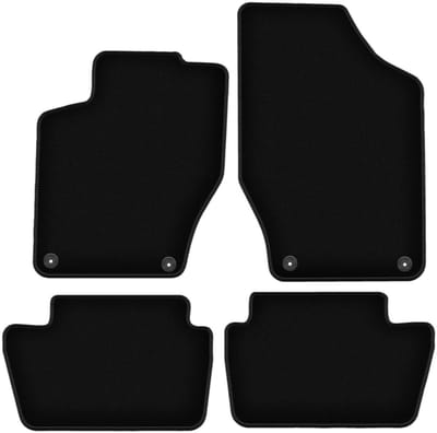 BASIC zwarte veloursmatten voor: Peugeot 308 I hatchback, stationwagen, SW (2007-2013)
