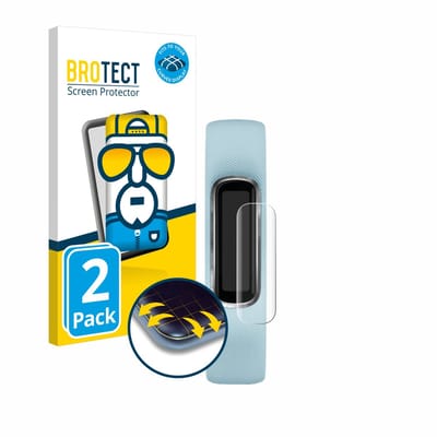 BROTECT - Screenprotector voor Garmin Vivosmart 4 - Folie Beschermfolie transparant volledig dekking - 2 Stuks