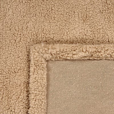 MIRGE - Plaid - Zandbeige - 125 x 150 cm - Polyester