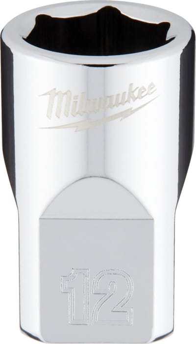 Milwaukee 3/8 Ratel Dop Metrisch Standaard 12 mm - 4932478342