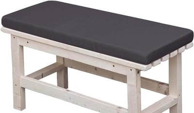 Tuinbankkussen Waterdicht - Buiten kussen - Comfortabel Zitten - Duurzaam Polyester Schuim - 120 x 30 cm - Donkergrijs