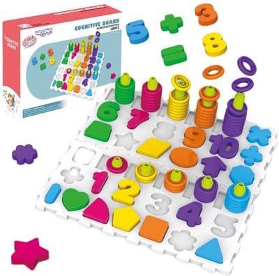 Woopie Montessori puzzelsorteerder hersentraining letters cijfers 139 stuks - UNI