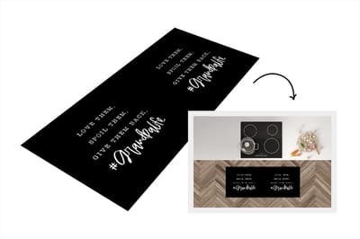 Keukenloper - Loper keuken - Quotes - Spreuken - 'Love them. Spoil them. Give them back. #Grandpalife' - 120x50 cm - Keukenloper vinyl