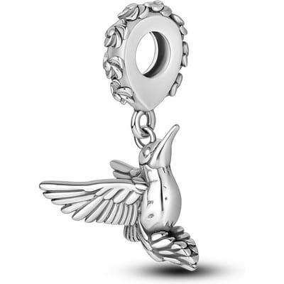 Koper Leuke Insect Vogel Serie Hangers Kralen Geschikt Voor 3 Mm Echte Armbanden Kettingen DoeHetZelf Verjaardag Elegante Sieraden Cadeaus white