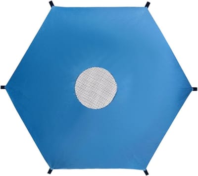 Trampoline Zonnescherm - Luifel Zeil - Bescherming Buiten - Versterkt UV-werend - 3 meter - Grijs