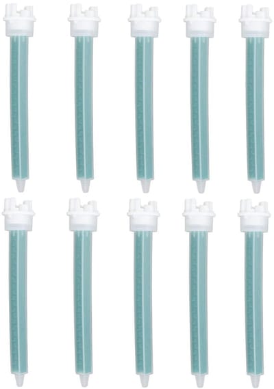 Mengenmondstukken Lijm - Mixer Tips - Lijm Mengen - Dubbele Gat Technologie - 10 Stuks - Transparant