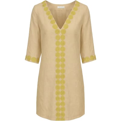 Korte linnen jurk voor vrouwen Haris Cotton