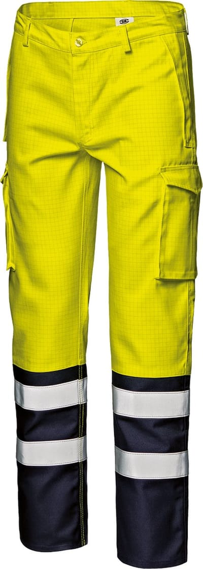 SIR SAFETY SUPERTECH Hi Vis Reflecterend Werkbroek HEREN Veiligheidsbroek Geel Blauw - Antistatisch - Brandvertragend - Volledig Reflecterend