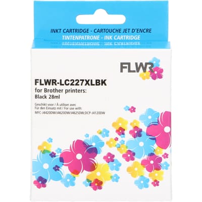 FLWR - Cartridges / Brother LC-227BK / zwart / Geschikt voor Brother