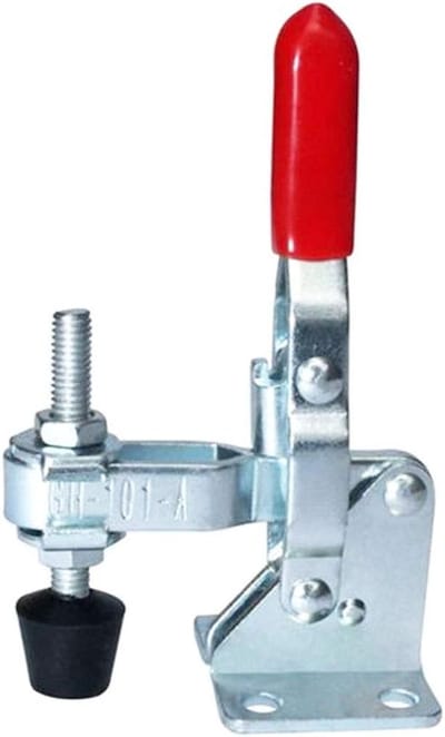 Verticale Toggle Klem - Kniehendelspanner Handgereedschap - Werkstuk Bevestigen - Houdkracht 180kg - 3 Stuks - Rood