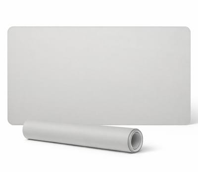 Bureauonderlegger met patroon voor tieners en studenten, grijs, 90x45 cm