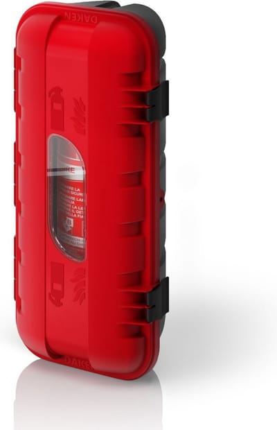 Brandblusser kast - Rood/Zwart - 600 x 287 x 220 mm (L x B x H)