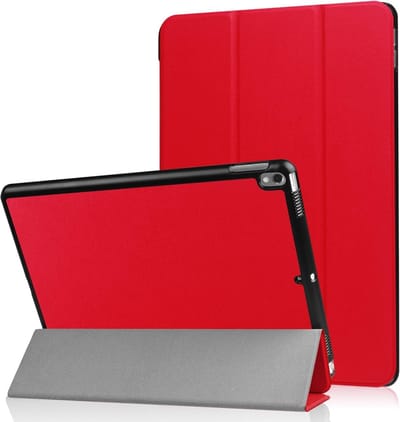 Tablet Hoes Geschikt voor iPad Air 11 2024 hoes Rood Tri Fold Tablet Case - Smart Cover