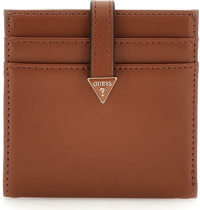 GUESS Kaarthoes Laurel SLG Tab Card Case Cognac Bruine