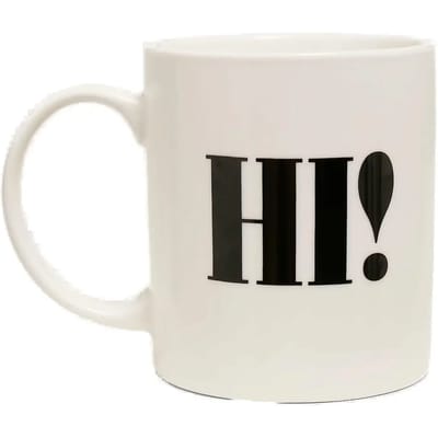 Mister Tee - Hi Bye Mok/beker - Wit
