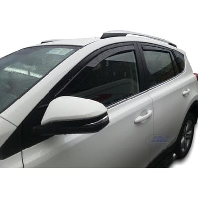 Déflecteurs d'air - J&J AUTOMOTIVE - Toyota RAV 4 - Fumé - Installation facile - Acrylique renforcé