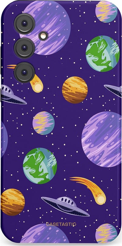 Casetastic Hoesje Geschikt voor Samsung A35 - Stijlvolle Beschermende Duo-layer Case - Ufo verkeer