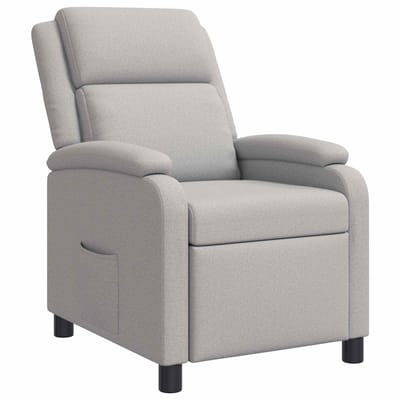 vidaXL Relaxfauteuil Wolkengrijs Stof