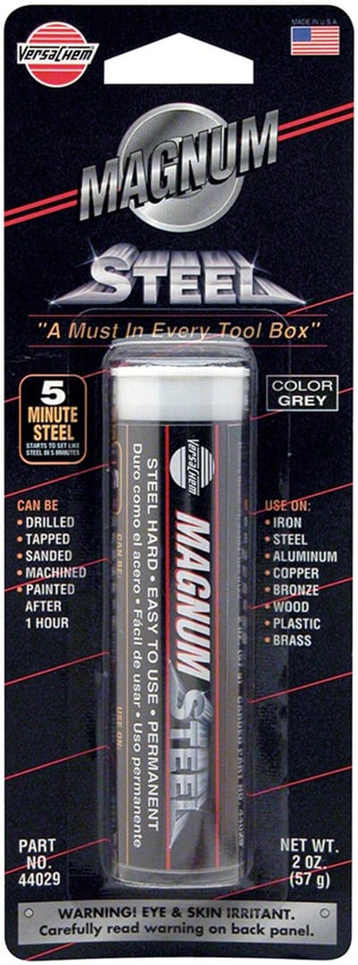 Magnum steel epoxy 57g - Metaal afdichting - staal - reparatie