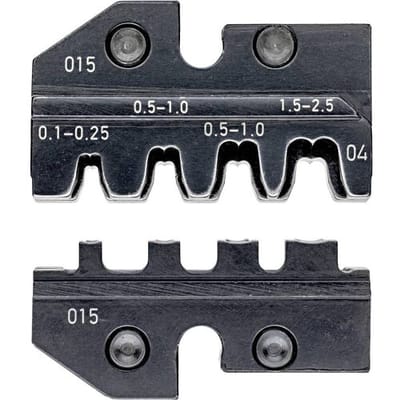97 49 04 Krimpinzetstuk Ongeïsoleerde, open connectoren Geschikt voor tangen Stekkerbreedte 2.8/4.8 mm 0.1 tot 2.5 mm² Geschikt voor merk Knipex 97 43