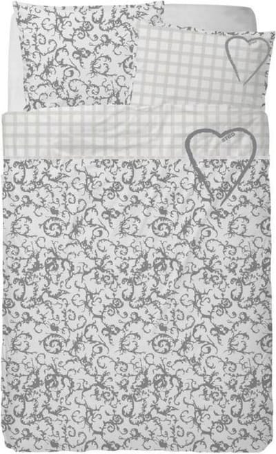 Stapelgoed Dekbedovertrek Sweet Heartz - Junior - 120x150 - Grey