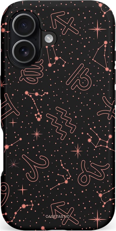 Casetastic hoesje geschikt voor Apple iPhone 17 - MagSafe - Dubbellaagse bescherming - Astropuls - Fashion Case - Zwart