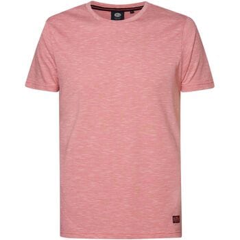 Petrol Industries - Heren Effen T-shirt Palmora - Roze - Maat XXL