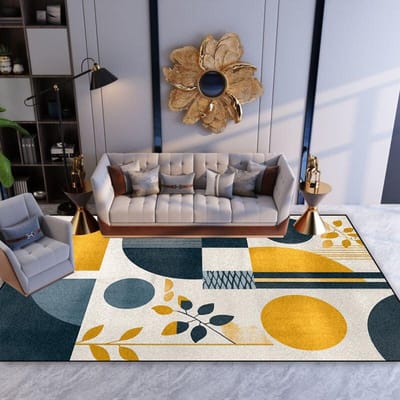 Geometrische Gamer Tapijten in Scandinavische Stijl Woonkamer Slaapkamer Huisdecoratie Bankgebied Pluche Zachte Vloerkleden Speelkamer Antislip Vloermatten 60*90cm