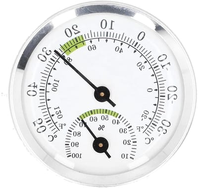 Draagbare Buitenthermometer - Wandthermometer Hygrometer - Temperatuur Meten - Gemakkelijk Afleesbaar - -30 tot 50°C - Wit