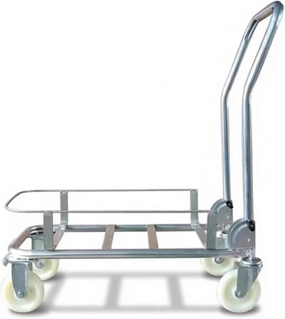 Opvouwbare steekwagen - Dolly kar - Bagage vervoeren - 360 graden wielen - 200 kg capaciteit - Zilver